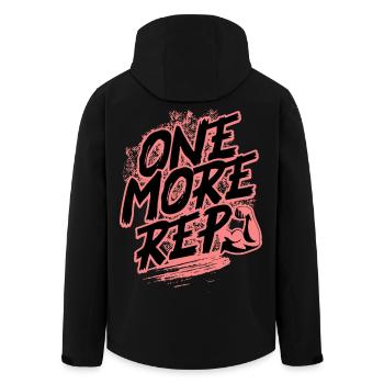 T-shirt Encore un Représentant – Motivation de la salle de sport - Veste softshell homme en polyester recyclé Stanley/Stella - noir - Dos - AI Model Male 185 light (185cm)