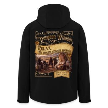 Mon charme fonctionne toujours - Veste softshell homme en polyester recyclé Stanley/Stella - noir - Dos - AI Model Male 185 light (185cm)