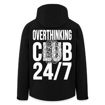 Club de la surpensée 24h/24 et 7j/7 du chaos mental - Veste softshell homme en polyester recyclé Stanley/Stella - noir - Dos - AI Model Male 185 light (185cm)