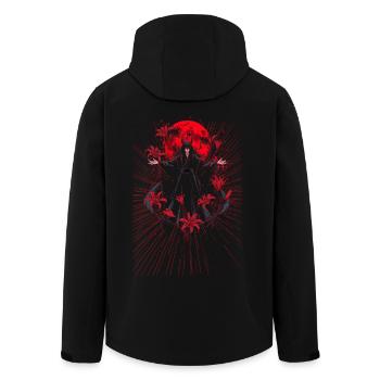 Roter Mond Magier Umhang - Recycelte Männer Softshell-Jacke von Stanley/Stella - Schwarz - Hinten - AI Model Male 185 light (185cm)