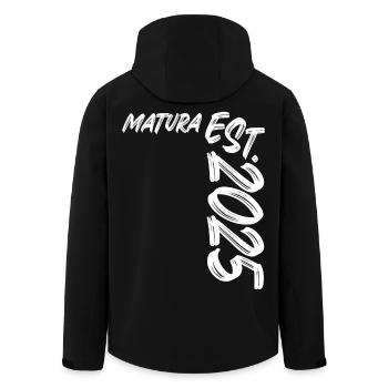 Matura Est. 2025 - Recycelte Männer Softshell-Jacke von Stanley/Stella - Schwarz - Hinten - AI Model Male 185 light (185cm)