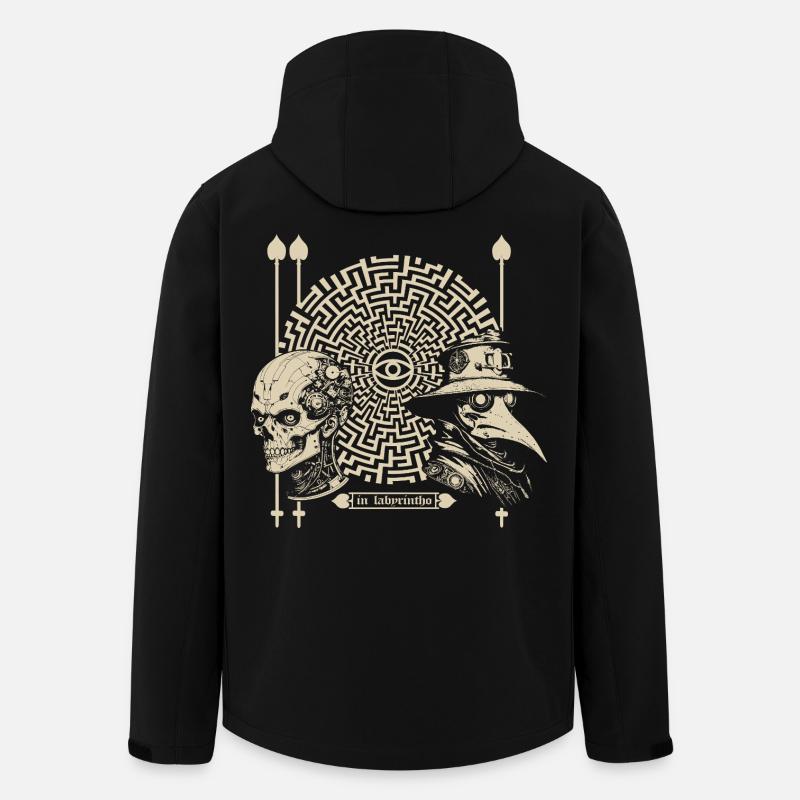 à labyrintho - Veste softshell homme en polyester recyclé Stanley/Stella - noir