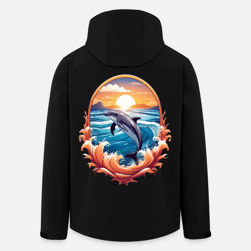 Dolphin - Men’s Recycled Softshell Jacket by Stanley/Stella - black