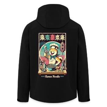 Shiba Hund Ramen Chefkoch Lustige Hunde Japan - Recycelte Männer Softshell-Jacke von Stanley/Stella - Schwarz - Hinten - AI Model Male 185 light (185cm)