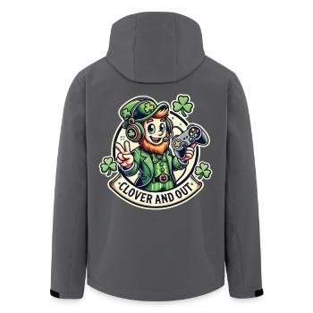 Clover And Out St. Patrick’s Day Gaming Fun - Veste softshell homme en polyester recyclé Stanley/Stella - noir - Dos - AI Model Male 185 light (185cm)