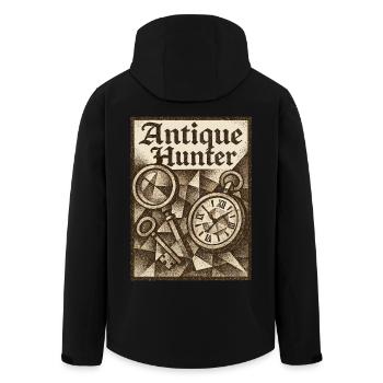 Chasseur d’antiquités Vintage Marchés aux puces Art - Veste softshell homme en polyester recyclé Stanley/Stella - noir - Dos - AI Model Male 185 light (185cm)