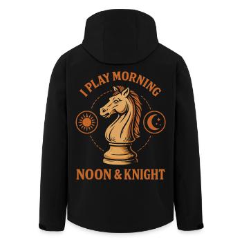 Ich Spiele Morgens Mittags - Recycelte Männer Softshell-Jacke von Stanley/Stella - Schwarz - Hinten - AI Model Male 185 light (185cm)