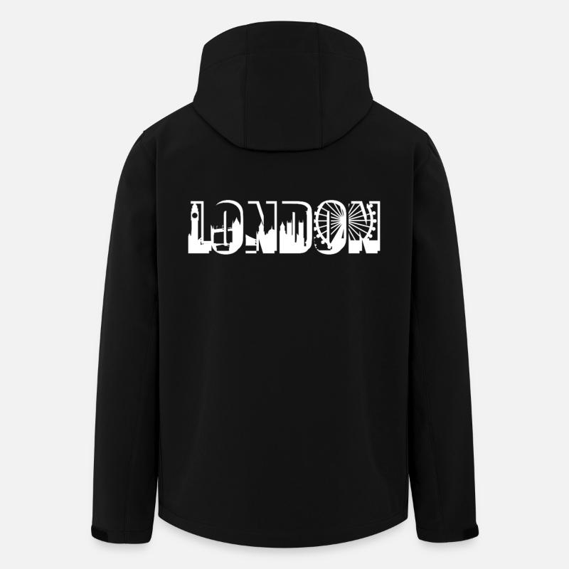 London - Recycelte Männer Softshell-Jacke von Stanley/Stella - Schwarz