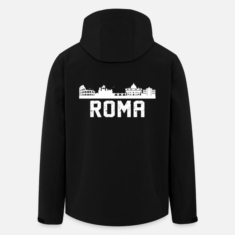Roma Skyline - Men’s Recycled Softshell Jacket by Stanley/Stella - black