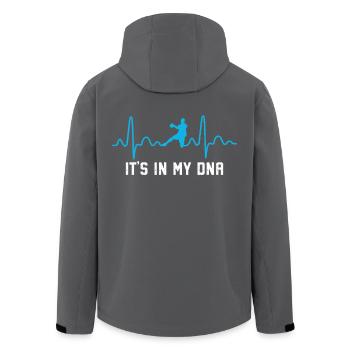 it's in my DNA handball - Recycelte Männer Softshell-Jacke von Stanley/Stella - Schwarz - Hinten - AI Model Male 185 light (185cm)