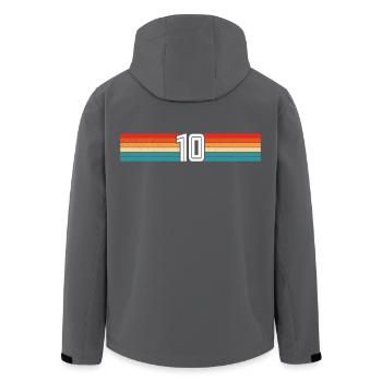 Geburtstag 10 Geschenke Shirt 10 Jahre Jungen - Recycelte Männer Softshell-Jacke von Stanley/Stella - Schwarz - Hinten - AI Model Male 185 light (185cm)