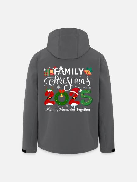 Merry Christmas - Men’s Recycled Softshell Jacket by Stanley/Stella - black