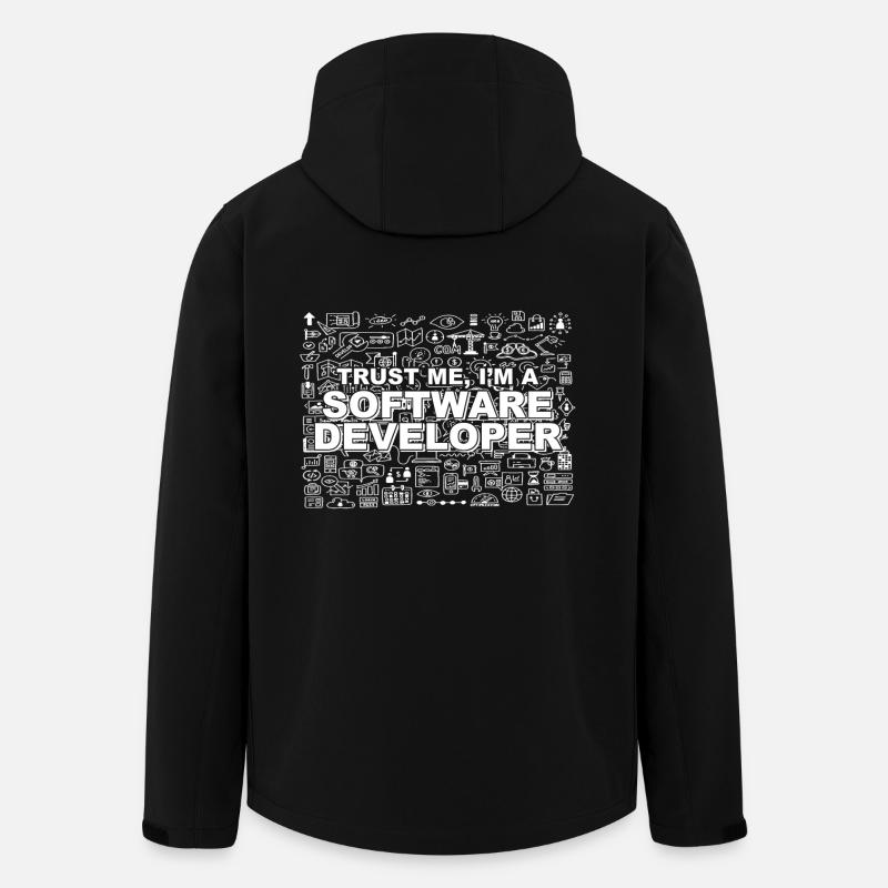 Trust me, I'm a software developer - Men’s Recycled Softshell Jacket by Stanley/Stella - black