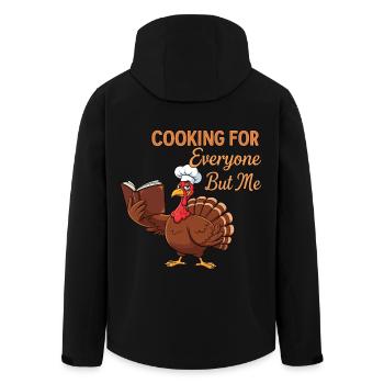 Cooking grouch turkey - Men’s Recycled Softshell Jacket by Stanley/Stella - black - Back - AI Model Male 185 light (185cm)