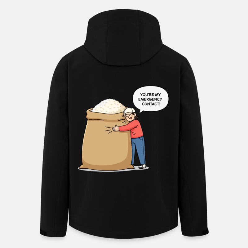 Vous êtes mon contact d’urgence ! - Veste softshell homme en polyester recyclé Stanley/Stella - noir
