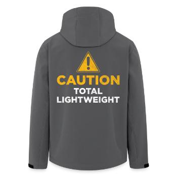 Caution Total Lightweight - Men’s Recycled Softshell Jacket by Stanley/Stella - black - Back - AI Model Male 185 light (185cm)