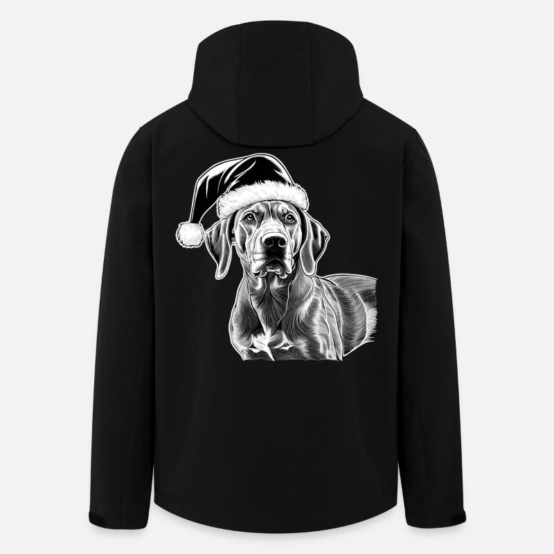 Rhodesian Ridgeback Christmas - Men’s Recycled Softshell Jacket by Stanley/Stella - black