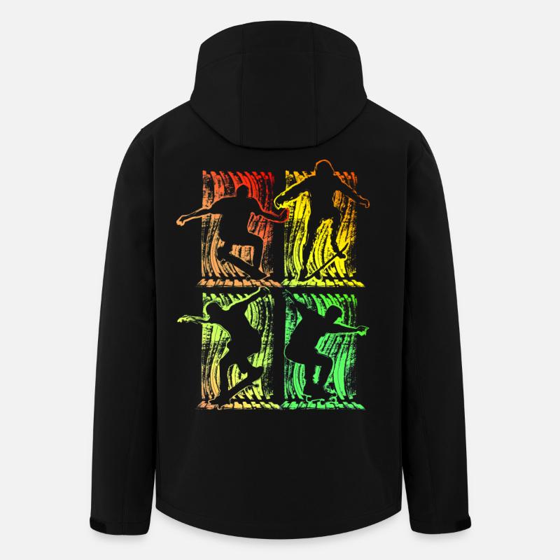 Skate | SK8R | Skating | Skater | Skateboard - Men’s Recycled Softshell Jacket by Stanley/Stella - black