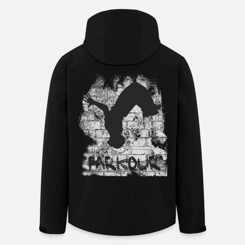 Parkour - Recycelte Männer Softshell-Jacke von Stanley/Stella - Schwarz