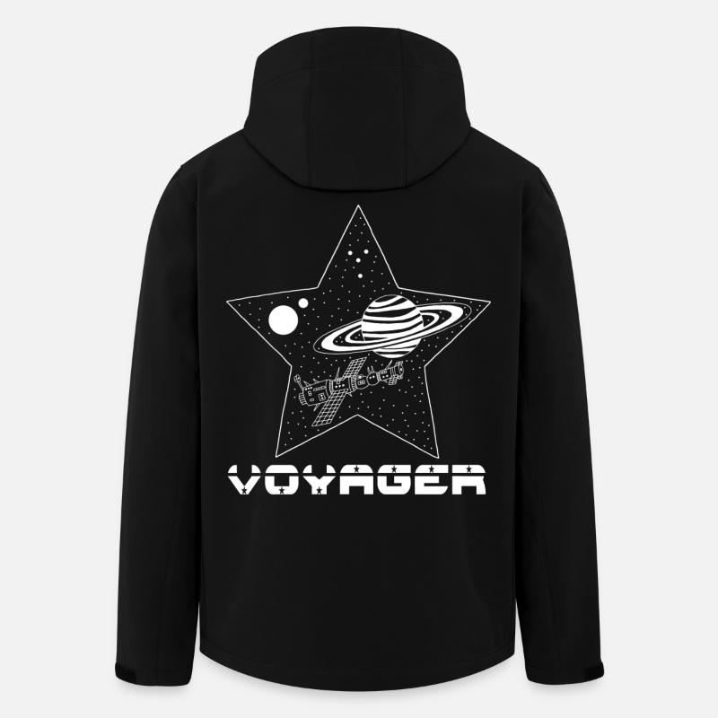 Galactic Journey - Men’s Recycled Softshell Jacket by Stanley/Stella - black