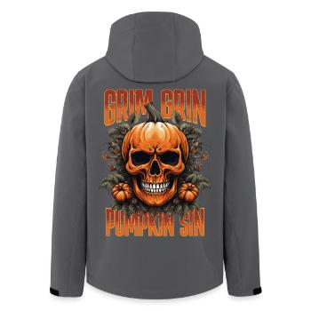 Horreur - Grim Grin Pumpkin Sin - Veste softshell homme en polyester recyclé Stanley/Stella - noir - Dos - AI Model Male 185 light (185cm)