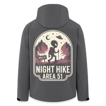 Lustige Gegend 51 Alien UFO Wanderung Wandern - Recycelte Männer Softshell-Jacke von Stanley/Stella - Anthrazit - Hinten - AI Model Male 185 light (185cm)