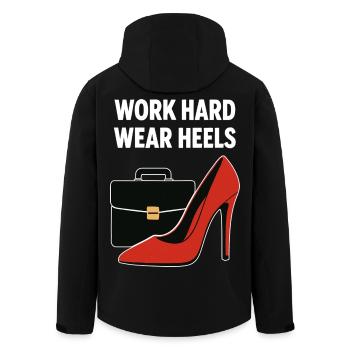 Business Babe : Talons à la Travail Dur - Veste softshell homme en polyester recyclé Stanley/Stella - noir - Dos - AI Model Male 185 light (185cm)