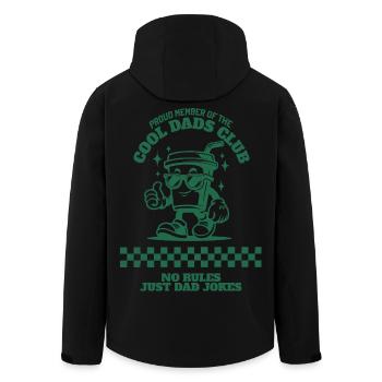 Cool Dads Club Shirt, Sweatshirts & Hoodies - Recycelte Männer Softshell-Jacke von Stanley/Stella - Schwarz - Hinten - AI Model Male 185 light (185cm)