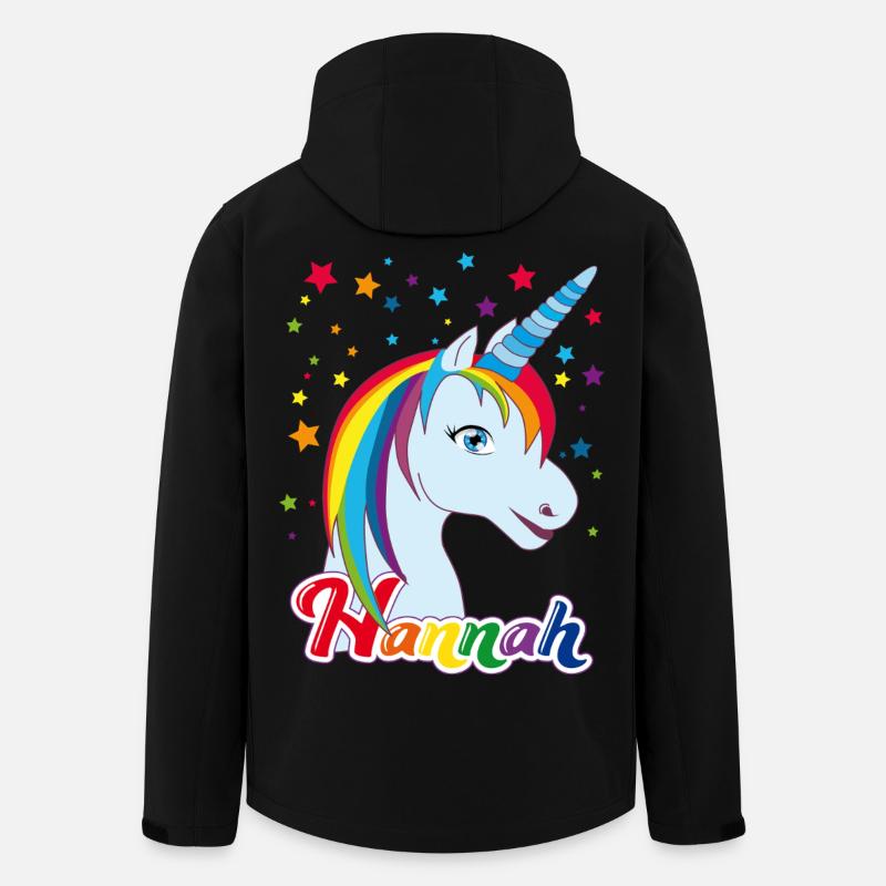 Hannah , Mädchenname, Lieblingsname - Recycelte Männer Softshell-Jacke von Stanley/Stella - Schwarz