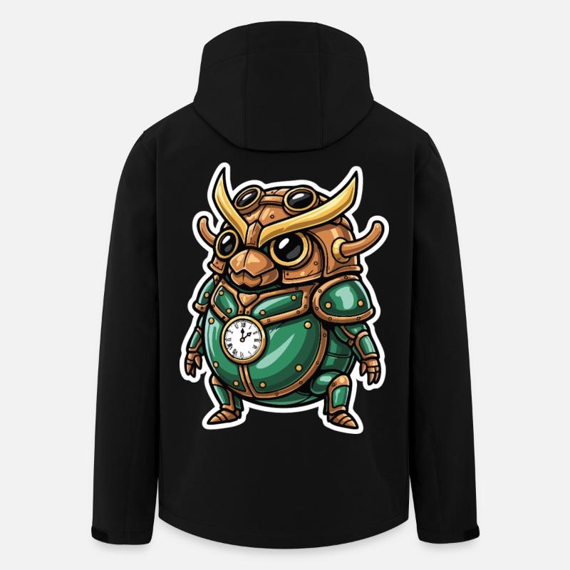 Uhrmacher Scarab Steampunk Emerald Armor - Recycelte Männer Softshell-Jacke von Stanley/Stella - Schwarz