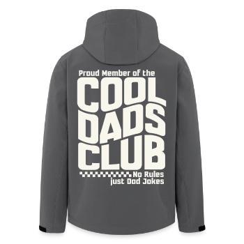 Papa Geschenk Vatertag - Cool Dads Club - Recycelte Männer Softshell-Jacke von Stanley/Stella - Schwarz - Hinten - AI Model Male 185 light (185cm)