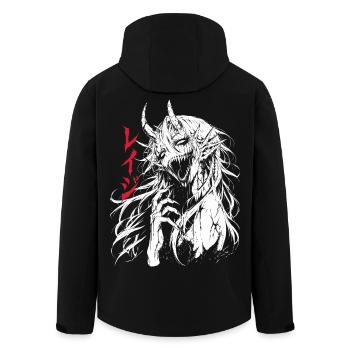 Scary Demon Horror Girl - Men’s Recycled Softshell Jacket by Stanley/Stella - black - Back - AI Model Male 185 light (185cm)