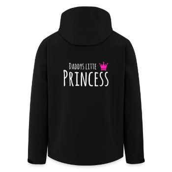 Daddy's little princess gift idea - Men’s Recycled Softshell Jacket by Stanley/Stella - black - Back - AI Model Male 185 light (185cm)