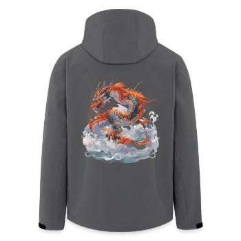 Dragon Dragon Créature mythique Conte de fées - Veste softshell homme en polyester recyclé Stanley/Stella - noir - Dos - AI Model Male 185 light (185cm)