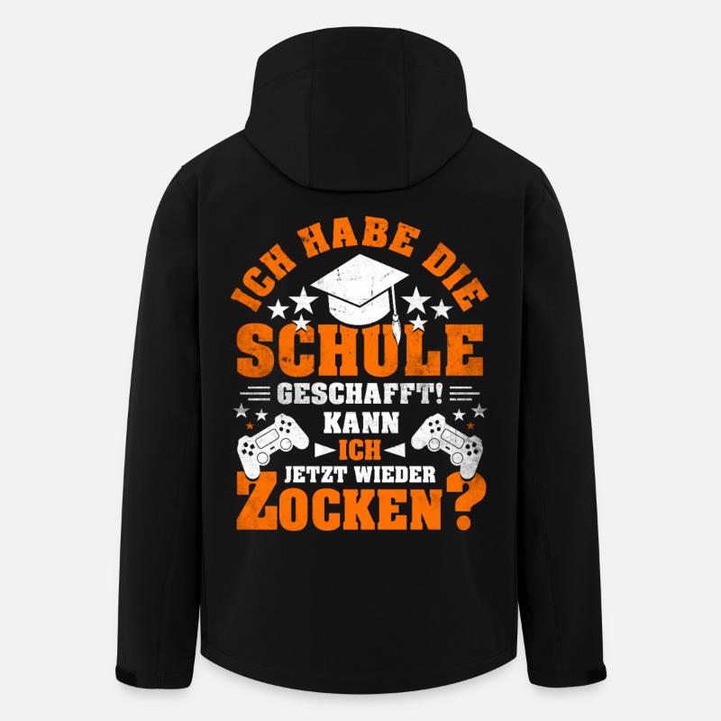 Abitur Abschluss Grundschule Realschule Geschenk - Recycelte Männer Softshell-Jacke von Stanley/Stella - Schwarz