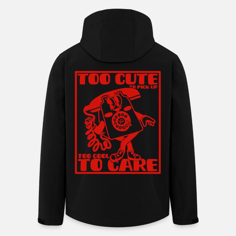 trop mignonne pour décrocher le téléphone - Veste softshell homme en polyester recyclé Stanley/Stella - noir