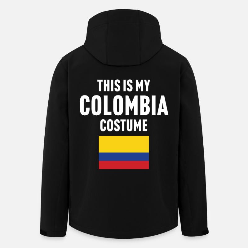 C’est mon costume de Colombie - Veste softshell homme en polyester recyclé Stanley/Stella - noir