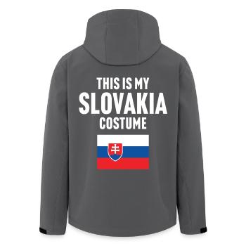 C’est mon costume de Slovaquie - Veste softshell homme en polyester recyclé Stanley/Stella - noir - Dos - AI Model Male 185 light (185cm)