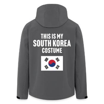 C’est mon costume de Corée du Sud - Veste softshell homme en polyester recyclé Stanley/Stella - noir - Dos - AI Model Male 185 light (185cm)