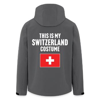 Ce costume de ma Suisse - Veste softshell homme en polyester recyclé Stanley/Stella - noir - Dos - AI Model Male 185 light (185cm)