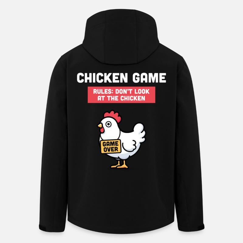 Jeu de poulet - Veste softshell homme en polyester recyclé Stanley/Stella - noir