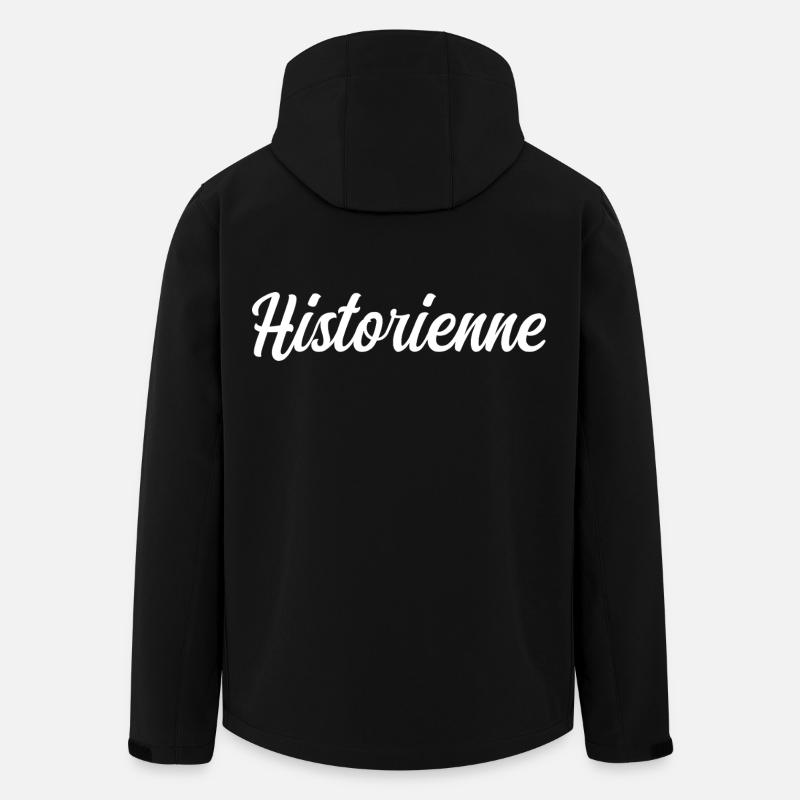 Historienne - Veste softshell homme en polyester recyclé Stanley/Stella - noir
