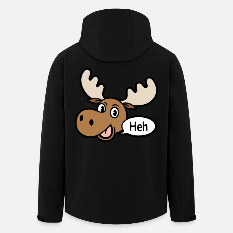 Amused Moose - Men’s Recycled Softshell Jacket by Stanley/Stella - black