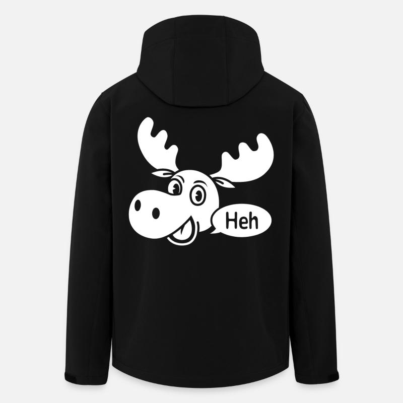 Amused Moose - Men’s Recycled Softshell Jacket by Stanley/Stella - black