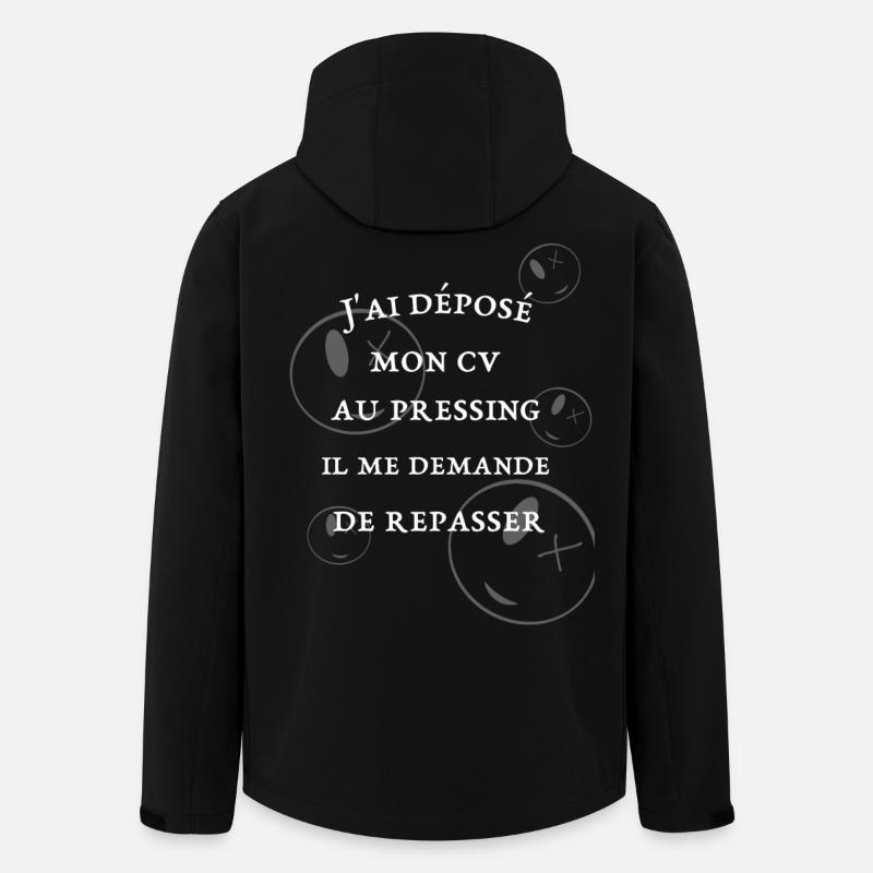 Mon cv - Veste softshell homme en polyester recyclé Stanley/Stella - noir