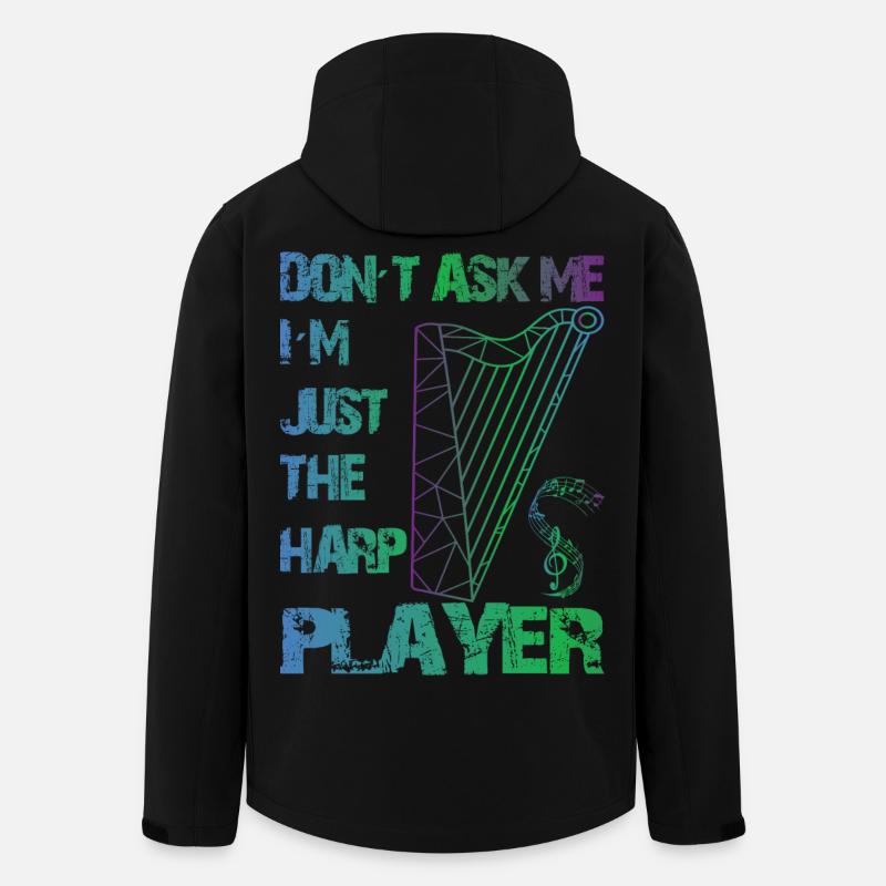 Harp Players - Men’s Recycled Softshell Jacket by Stanley/Stella - black
