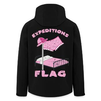 Sous-vêtements Expedition Flag - Veste softshell homme en polyester recyclé Stanley/Stella - noir - Dos - AI Model Male 185 light (185cm)