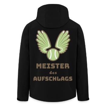 Maître du service - Veste softshell homme en polyester recyclé Stanley/Stella - noir - Dos - AI Model Male 185 light (185cm)