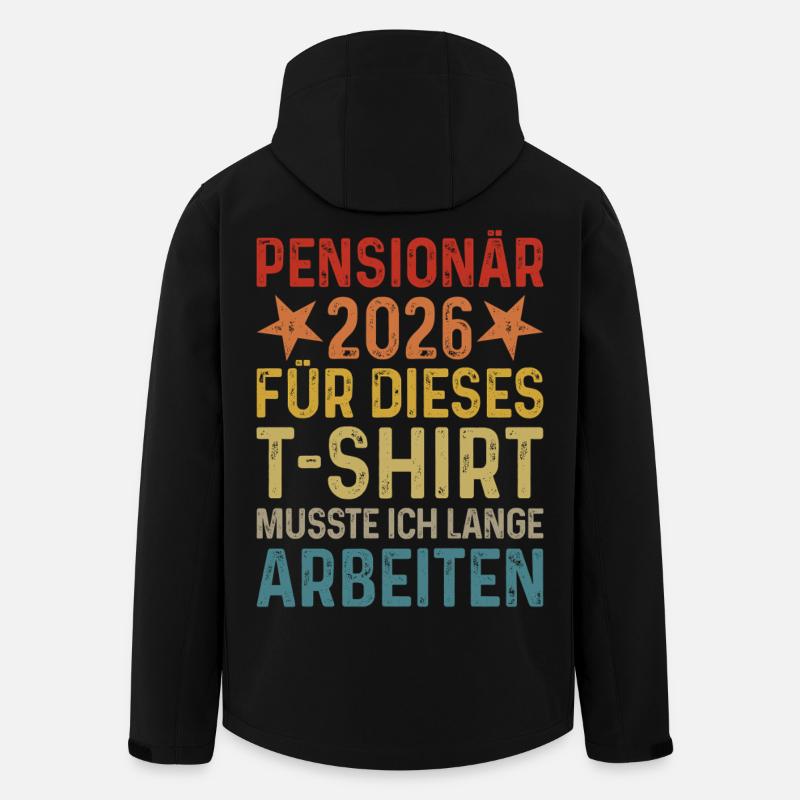 Pensionär 2026 T-Shirt Beamter Ruhestand Pension - Recycelte Männer Softshell-Jacke von Stanley/Stella - Schwarz