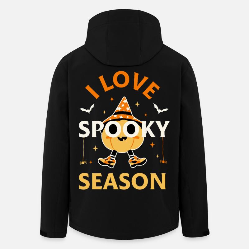 J’adore la saison effrayante - Veste softshell homme en polyester recyclé Stanley/Stella - noir